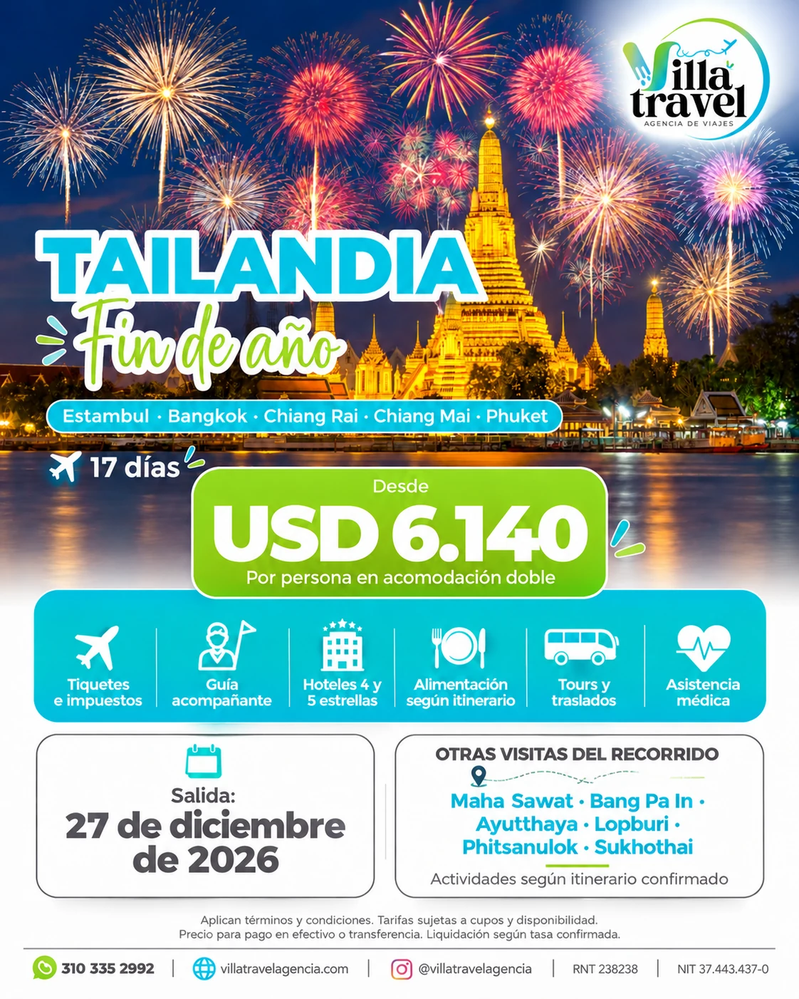 Promoción Villa Travel: Tailandia · Fin de año